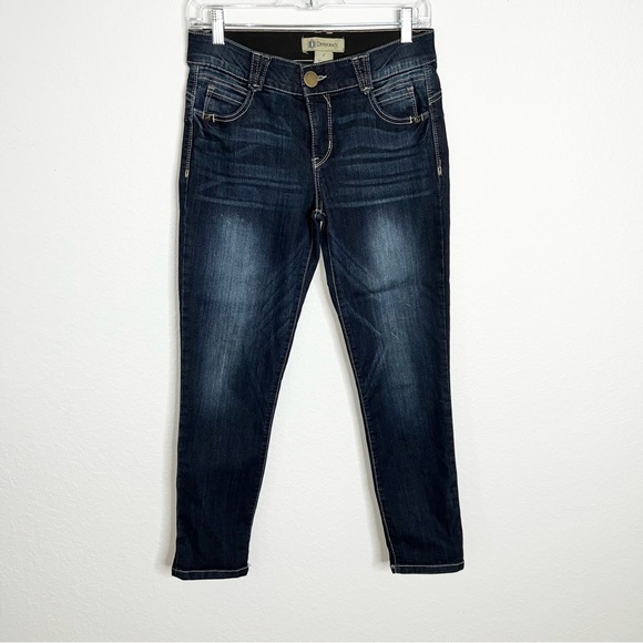 Democracy Jeans Women size 4 Ab Technology Skinny Dark Wash Stretch Blue BB - Picture 1 of 8